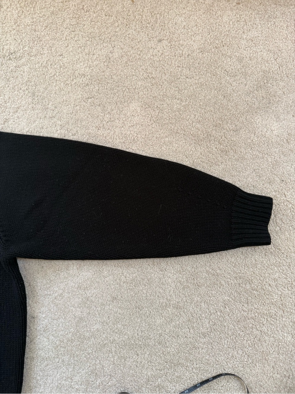 Reformation Black Crewneck Womens Wool Sweater/ The Gwen size small - Picture 3 of 16